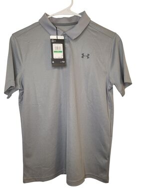 Under Armour Boy’s Gray Performance Polo